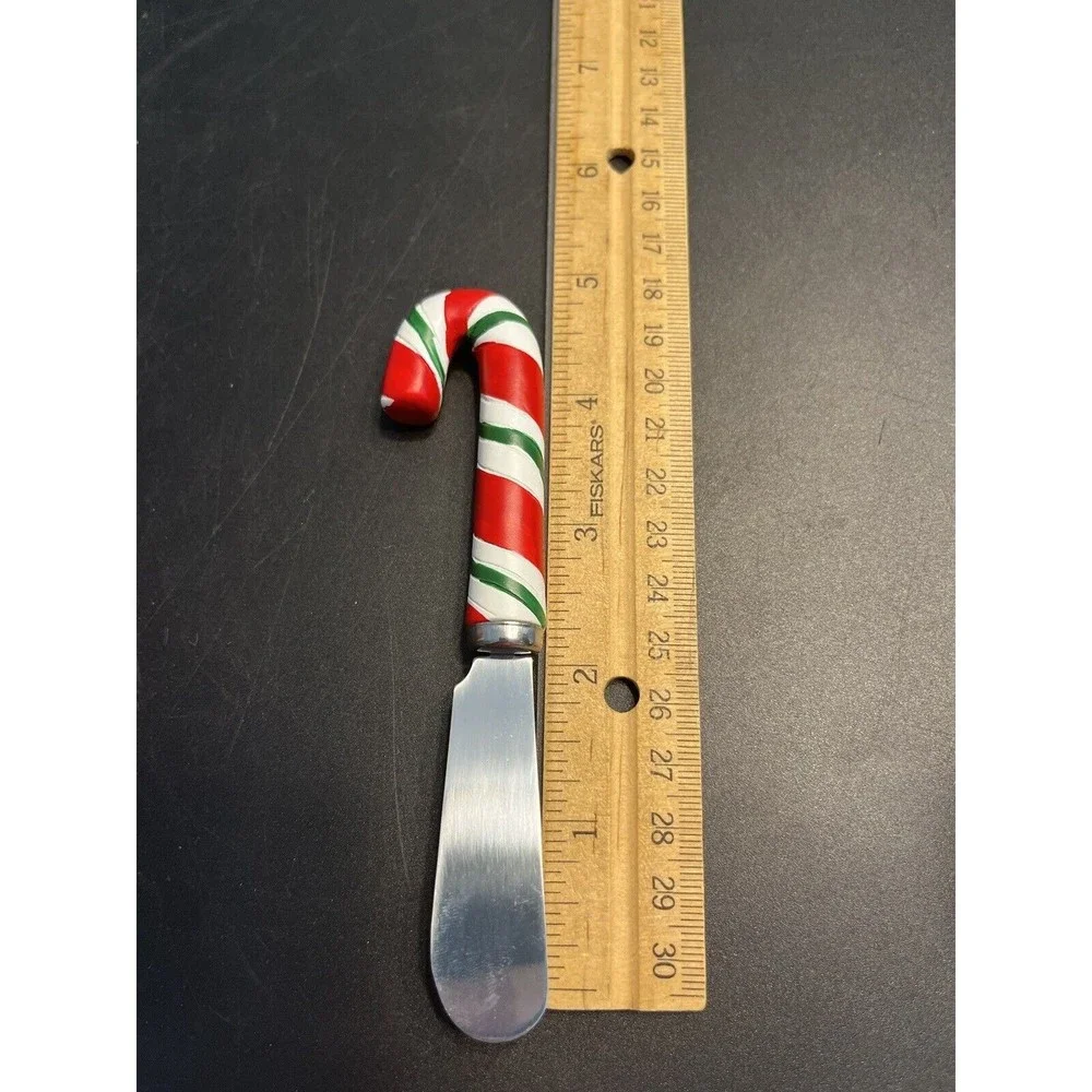Pier One Candy Cane Dip Bowl Set w Candy Cane Spreader